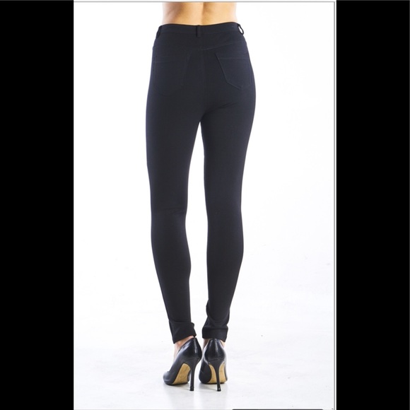 Ponte skinny lace up pants - Picture 3 of 8